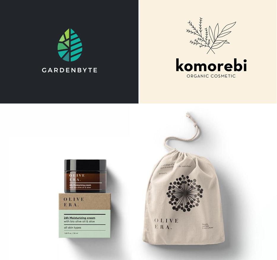 bio kozmetikum logo természet ihlette logó bio kozmetikum logo természet ihlette logó